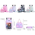 thumbnail image 3 of Ensemble de 3 Pcs Sac pour Ordinateur Grande Capacité Mode Femmes Nylon pour Cadeau (Rose), 3 of 6