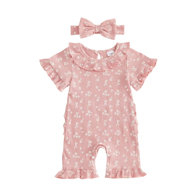 Akiihool Cache-Couche à Manches Courtes Unisexe Cache-Couches à Manches Courtes pour Bébés (Rose, 6-9 Mois)