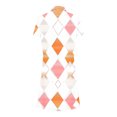 thumbnail image 4 of Ovzne Robes d'Été pour Femmes Robe pour Femme Mode Femmes Imprimé Floral Col en V Manches Courtes Robe Ample et Confortable Robe de Vacances Manches Courtes Imprimée Liquidation, 4 of 6