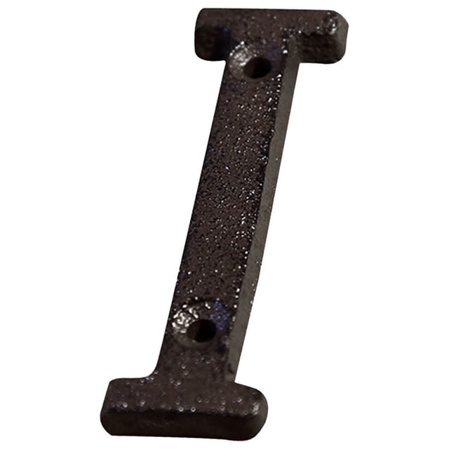 weibbin Creative Alloy House Wrought Iron Number with Wrought Iron Nails Pattern, Black Address Number Sign for Outside, Rustic Mailbox Number for Yard and House