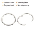 thumbnail image 4 of Unique Bargains 1.5' OD Office Book Rings, Silver, 24 Count, 24 Pack, 4 of 5