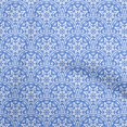 thumbnail image 1 of oneOone Tissu en Coton Cambric Bleu Mosaïque pour Robe Tissu Imprimé au Mètre 56 Pouces de Large, 1 of 5