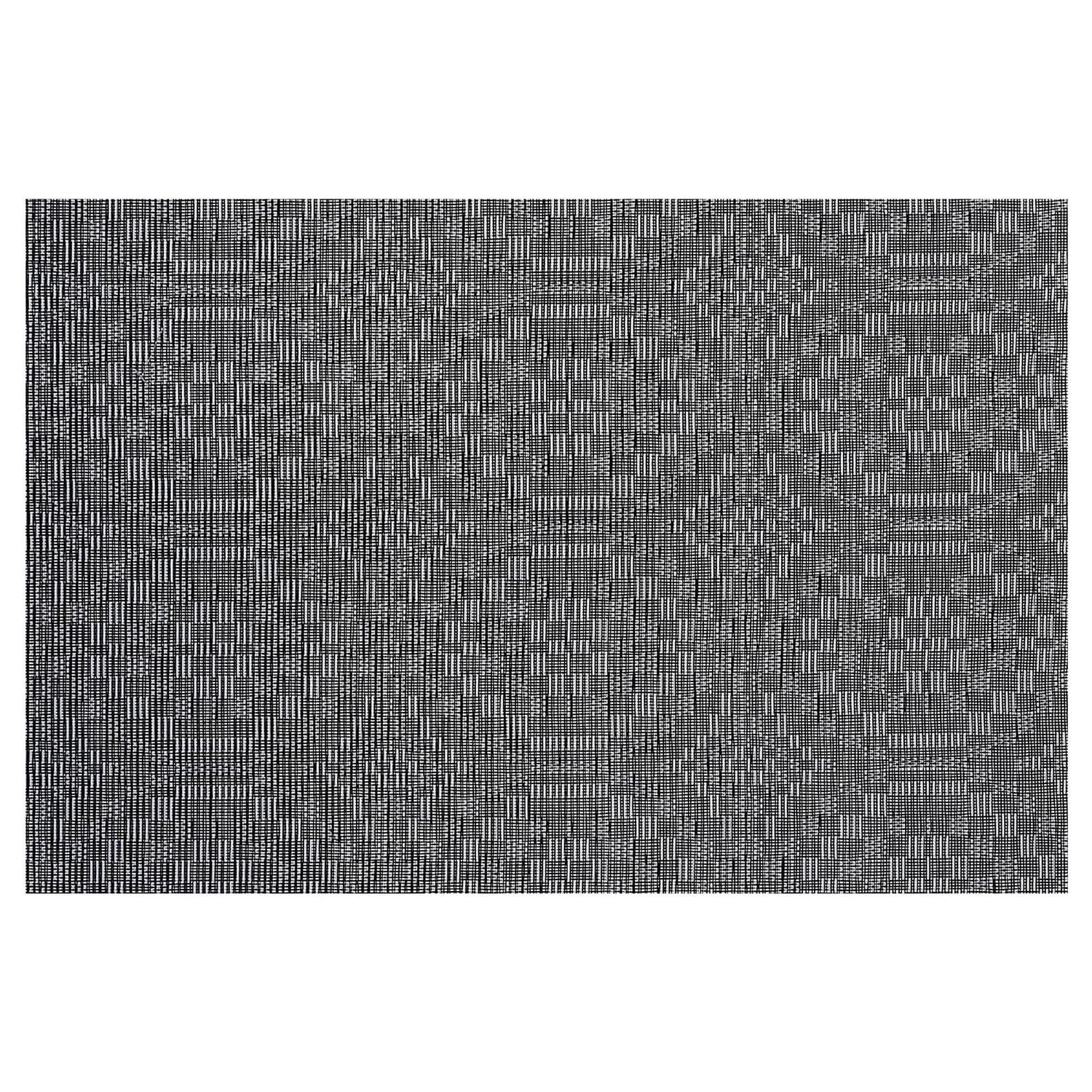 Set De Table En Pvc Tissé Bleu Vintage - Lot De 12