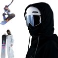 thumbnail image 1 of Waterproof Fleece Lined Hood, Multifunctional 3-in-1 Hickened Full Cover Ski Masks for Cycling Ski, 1 of 8