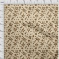 thumbnail image 3 of oneOone Polyester Lycra Peach Fabric Florals Craft Projects Decor Fabric Printed By The Yard 56 Inch Wide, 3 of 4