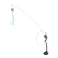 thumbnail image 1 of Suction Cat Feather Wand Toy, Double End Removable Steel Wire Interactive Cat Teaser Stick Toy for Indoor Outdoor, 1 of 8