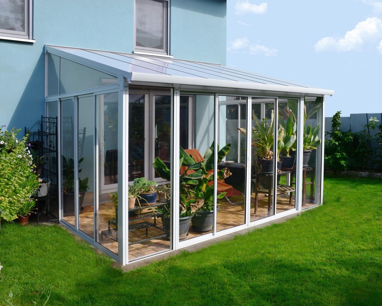 CANOPIA par PALRAM SanRemo Solarium, enceinte de patio et solarium 10 pi x - Blanc