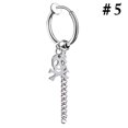 thumbnail image 3 of Boucle d'Oreille Sans Perçage Unisexe Mode à Clip Boucle d'Oreille Pendante Anneau, 3 of 10