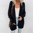 thumbnail image 4 of Cardigans pour Femmes à devant Ouvert, Manches Longues, Manteau en Tricot Torsadé avec Poches, Cardigans pour Femmes, 4 of 6