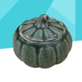 thumbnail image 4 of Boîte de Thé en Forme de Mini Citrouille Colorée, Contenant de Rangement en Céramique, Contenant Scellé, Pot à Café et à Sucre, Cadeau pour Restaurant et Maison - Taille P (Vert), 4 of 8