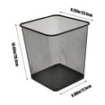 thumbnail image 3 of TIMIFIS Garbage Can Metal Meshround Garbage Can Trash Can Garbage Can Wastebaskets for Bathroom Bedroom Office Kitchen Small Space Living Trash Bin Storage Basket, 3 of 6