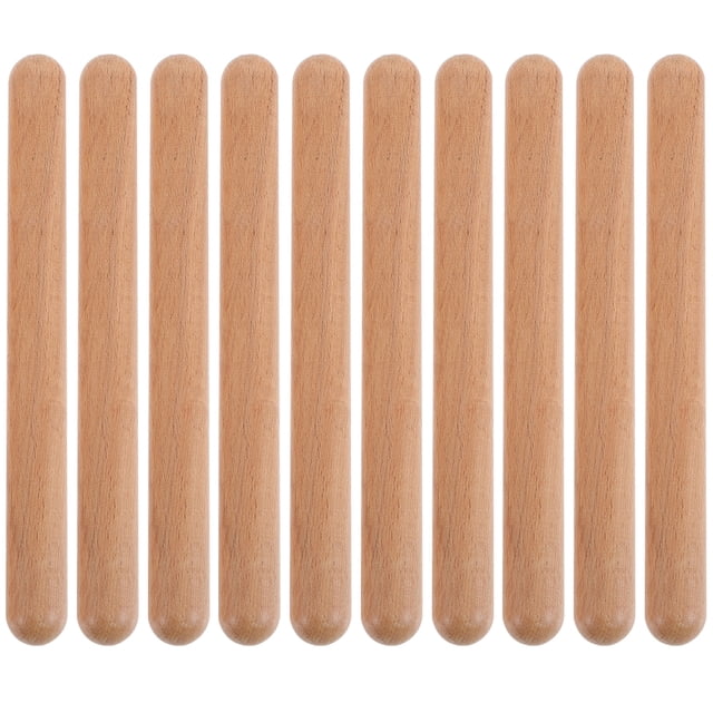 SHISUYAN Wooden Rhythm Sticks for Kids Light Yellow Musical Instruments Great for Children's Educational Activities 12 Pieces