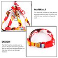 thumbnail image 1 of 3Pcs/Set Laisse en Alliage de Zinc Impression Réglable Moyen Extérieur Décoratif Harnais Lavable Accessoires pour Animaux Rouge, 1x120cm S, 1 of 9