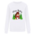 thumbnail image 4 of EGNMCR Chandail en Molleton de Noël Mode Femme Ample Imprimé de Noël Col Rond, 4 of 7