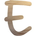 thumbnail image 1 of Wooden Letter E Craft Project, 4'' Tall Small Unfinished Wood Alphabet Letter, DIY, 1 of 3