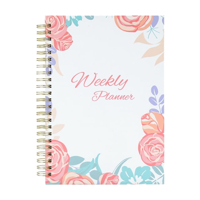 Vaidha Weekly Schedule Book Hard Case Notebook A5 Coil Book Elastic Notebook