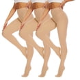 thumbnail image 1 of Collants 120 pour Femmes 3 Pcs, Opaques, Couleur Unie, avec Pieds, 1 of 3