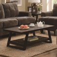 thumbnail image 1 of Coaster Watsonville Casual Coffee Table in with Lower Shelf Cappuccino, 1 of 3