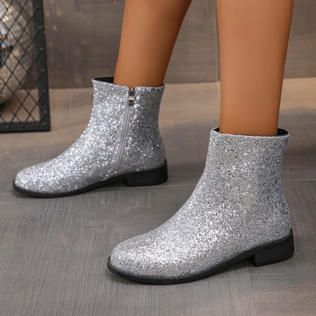 Amzcrzy Bottines pour Femmes Bottines Mi-Cheville pour Femmes Talon Épais Bout Rond Bottines pour Femmes Bottines pour Femmes Bottes pour Femmes Bottes pour Femmes Mode pour Femmes