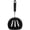 Black, variant on SHISUYAN Ergonomic Frying Spatula with Food Grade Silicone for Cooking Black Heat Resistant and Durable 430 Stainless Steel Handle