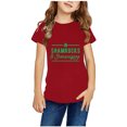 thumbnail image 1 of EGNMCR Blouses & Chemises à Manches Courtes Col Rond pour Tout-Petits Garçons Filles Mode Mignon Col Rond Imprimé Haut à Manches Courtes Girl Blouse, 1 of 4