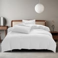 thumbnail image 1 of All-Season Bedding Set - 4-Piece Washable Solid Color Bed Sheet Duvet Cover and Pillowcases, 1 of 9