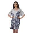 thumbnail image 1 of Moomaya Robes Décontractées pour Femmes Courtes Imprimées Robe Fluide à Col en V pour Femmes Grande Taille, 1 of 6