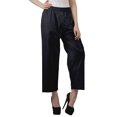 thumbnail image 2 of Moomaya Solid Color Elastic Waist Pants Cotton Narrow Fit Straight Women Pants For Kurti, 2 of 6