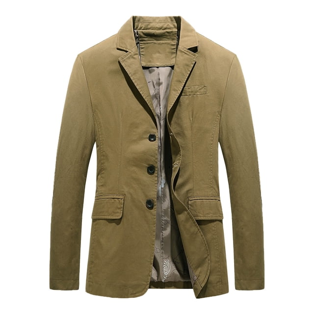 Birdeem Veste Blazer Décontractée pour Hommes à Boutons Manches Longues
