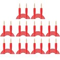 thumbnail image 1 of 10Set Banana Plug Test Lead Welded Male to Male Testing Cable for Home Industry 0.44mm² Red, 1 of 14