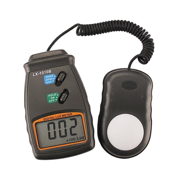 LX1010B Illuminometer 3 Range Digital LCD 50,000 Lux Meter Photometer Luxmeter Light Meter With Storage Bag ,Wide Measurement Range