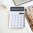 thumbnail image 4 of Solar Powered Calculator, 12 Digit Large Display Desk Calculator, Dual Energy Digital Calculation Tool, Portable Office Finance Calculator With Clear Screen, 4 of 6