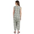 thumbnail image 4 of Moomaya Ensemble de Nuit en Rayonne Imprimée pour Femmes Pyjama à Entrejambe Bas 2 Pcs Tenue de Détente, 4 of 7