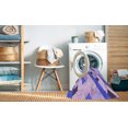 thumbnail image 2 of Ahgly Tapis Rond Lavable en Machine Intérieur Transitionnel Mauve Violet, 5 Pieds Rond, 2 of 7