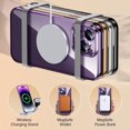 thumbnail image 4 of Dteck MagSafe Compatible with iPhone 15 Pro Case, Magnetic Clear Case for iPhone 15 Pro, Slim Plating Edge Soft TPU Cover Shockproof Phone Case 6.1 Inch,Purple, 4 of 4