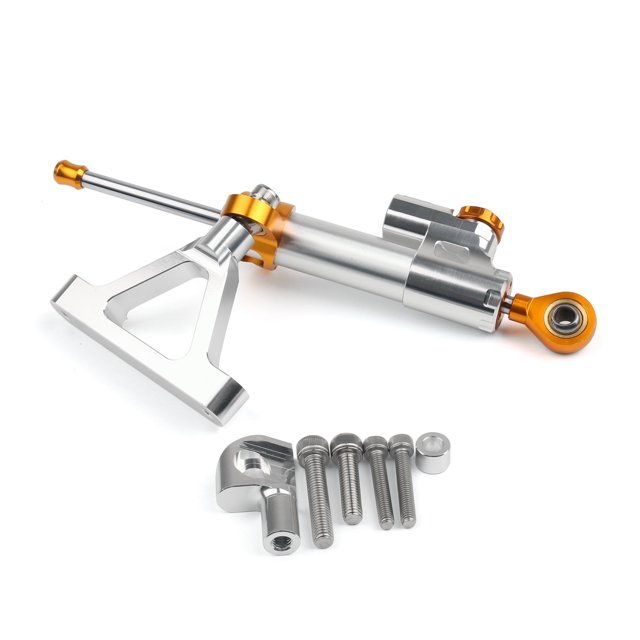 Motorcycle Steering Damper Stabilizer For Kawasaki ZX6R 2007-2008 Silver