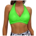 thumbnail image 1 of Women Bikini Top Push Up Swimsuit - Removable Padded Bra for Beach and Pool with Adjustable Support, 1 of 5