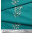 thumbnail image 2 of Soimoi Green polyester Crepe Fabric Artistic Leaves Print Fabric by Yard 52 Inch Wide, 2 of 3