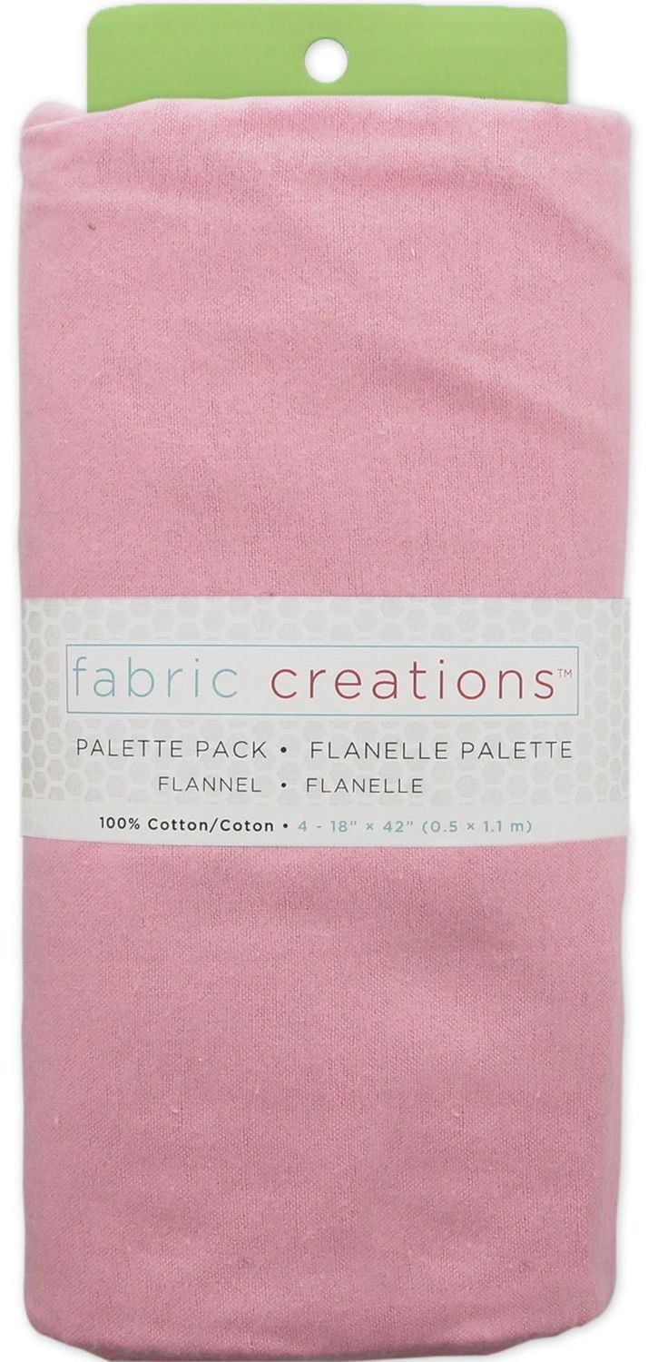 FABRIC CREATIONS coton Flannel Pre-Cut 1.83 × 1.07 m (2 × 1.17 yd), rose