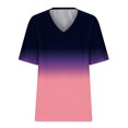 thumbnail image 3 of T-shirt à Col en V Femme Hauts d'Été pour Femmes T-Shirts à Col en V Hauts Imprimés T-Shirts Amples Décontractés T-Shirts d'Été pour Femmes T-Shirts à Col en V pour Femmes T-Shirts d'Été à Col en V pour Femmes, 3 of 5