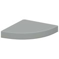 thumbnail image 3 of vidaXL Floating Corner Shelves 2 pcs Grey 25x25x3.8 cm MDF, 3 of 5