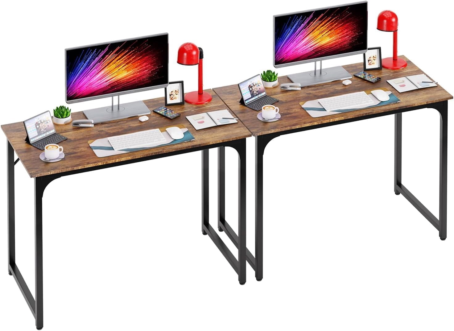 FDW 39 Inch Computer Desk Study Writing Table, Adjustable feet, Modern Furniture for Home Office