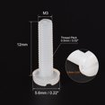 thumbnail image 2 of Unique Bargains M3 x 12mm Nylon Machine Screws, Pan Head Slotted Screw Fasteners, 40 Pack, 2 of 4
