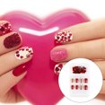 thumbnail image 4 of ziyahi False Nail Wearable Perfect Matching Simple to Wear No Irritating Odor Fake Fingernail Breathable Press Type Adjustable Paster Type 16 Type 8 F741 1Set, 4 of 6