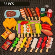 Baby Pretend Play Kitchen Toys Simulation Barbecue Cookware Cooking Mini Food Role Play Educational Gift Kitchen Items Girl Toys
