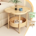 thumbnail image 1 of Sentmoon Table de Chevet Tables d'Appoint Salon Table de Chevet Chambre Petite Étagère de Rangement Maison Canapé Mini Table d'Appoint Armoire Table Mobile jusqu'à 40 % de Rabais, 1 of 10
