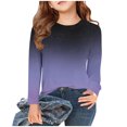 thumbnail image 2 of MeetoTime Chemises Imprimées à Manches Longues pour Enfants Blouses Habillées Décontractées Col Rond pour Bébés Filles 3 - 14 Ans, 2 of 5