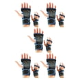 thumbnail image 3 of Decodeary 2pieces Stay Comfortable And Stylish With Breathable Gym Gloves Lightweight Blue L 5Set, 3 of 6