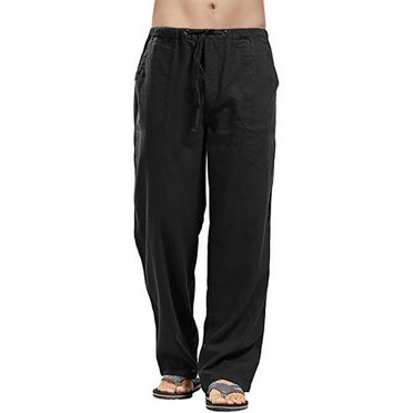 Ediodpoh Men Splicing Printed Overalls Casual Pocket Sport Work Casual Trouser Pants Men's Casual Pants Black XXXL