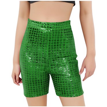 fatyb Fashion Shorts for Kids Boys Girls Glitter Party Dance Club Shorts Kids Sparkly Shorts (3-16 Years)